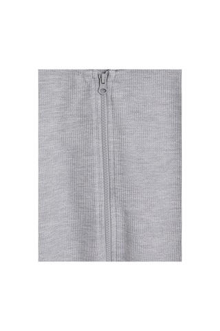Lc Waikiki Alıta Cıty Farkıyla Lcw Kids Gri İnterlok Düz Loose & Bol Kız Çocuk Fermuarlı Sweatshirt Gri - 930966611 Gri