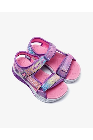 Skechers Flutter Hearts Mor Kız Çocuk Işıklı Sandalet Karışık Skechers Flutter Hearts Mor Kız Çocuk Işıklı Sandalet Karışık