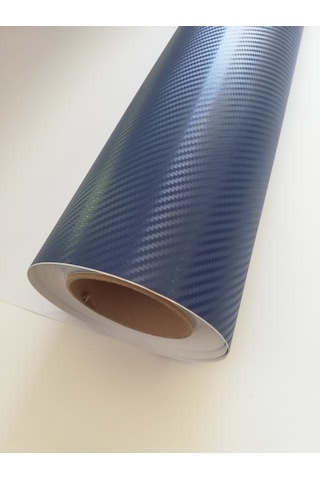 Carbon Folyo Lacivert 152 cm x 1 mt Hava Kanallı