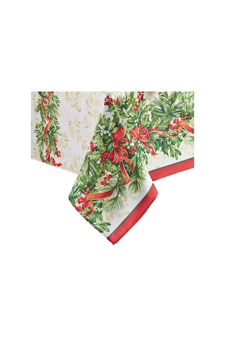 Lexroo Home Fashions Holly Traditions Masa Örtüsü, Kumaş, Dikdörtgen, 152,4 X 304,8 Cm, Çok Renkli