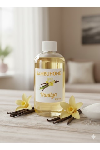 Bambuhome Dıffuser Çubuklu Kokular İçin Yedek Vanilya 250 Ml Vanilya