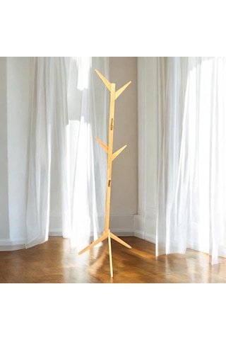 Askılık Ahşap 8 Askılı 183 Cm Sök Tak Kolay Montajlı Askılık Tornavida Diğer