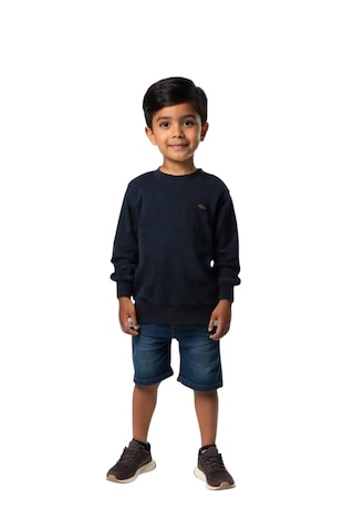 Coupon Çocuk Sweatshirt - Siyah Siyah