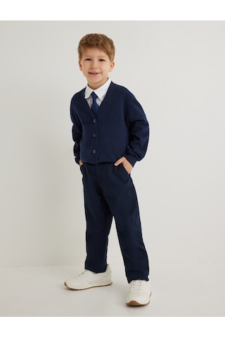 Koton Chino Okul Pantolonu Cepli Pamuklu Lacivert 5wkb40004tw Lacivert