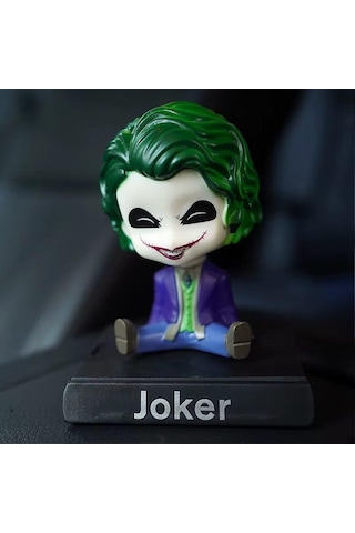 The Joker Villain S Edition Anime Sallanan Kafalı Figür Biblo Telefon Tutucu Dekoratif Masa Süsü Yşl Joker