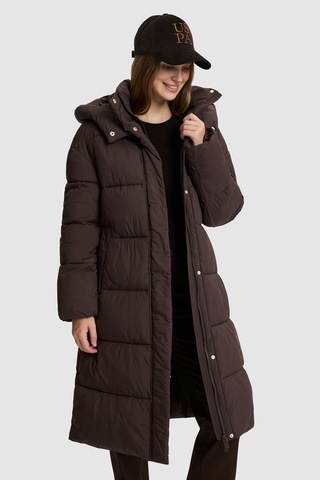 U.S. Polo Assn. Kadın Koyu Kahverengi Kaban 50328213-vr084