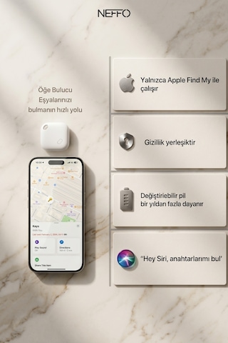 Apple Uyumlu iOS Uyumlu Akıllı Takip Cihazıı 4'lü Set Sadece Apple Uyumlu iOS Uyumlu 1