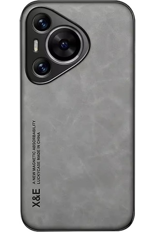 Huawei Pura 70 Deri Kaplama Kılıf Al4970 Gri
