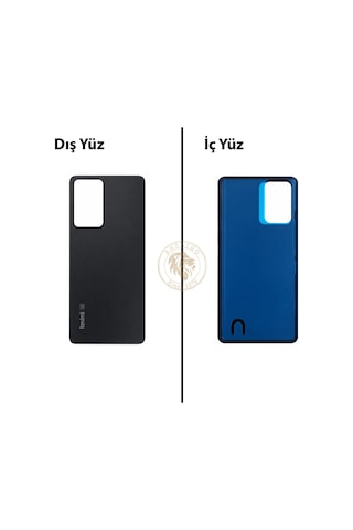 Xiaomi Redmi Note 12 Pro 5g Siyah Uyumlu Arka Kapak