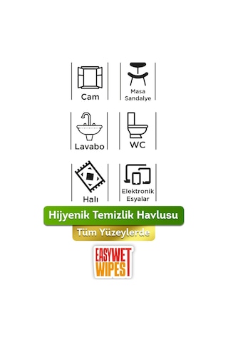 Vebox Easy Wet Wipes Yüzey Temizleme Havlusu 4x100 400 Yaprak