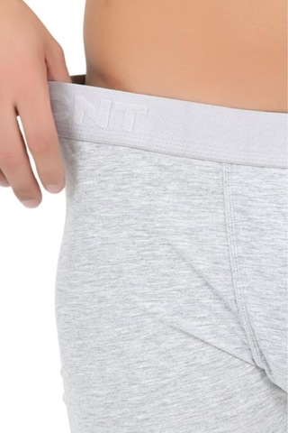 Cnt Erkek Boxer Premium Ambalajlı Boxer Rahat Katlanma Yapmaz Dikişleri Sağlam Patlama Yapmaz Gri Melanj Gri Melanj