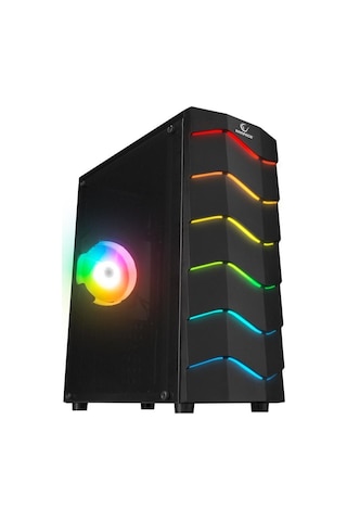 Rampage ARC-X RGB Ledli Siyah Acrylic Panel 120mm Fanlı Gaming Oy