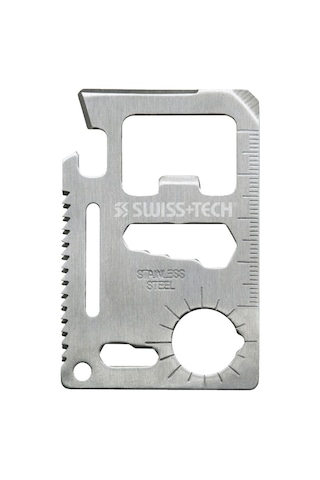 Swiss Tech 15-ın-1 Credit Card Multi-tool Stainless Steel Siyah