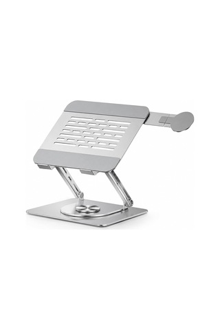 Lexroo Laptop Stand Karbon Çelik 360 Döner Ergonomik Yükseklik Ayarlı Soğutucu Magsafe Uyumlu