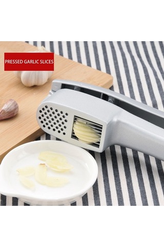 Pazly Paslanmaz Çelik Sarımsak Ve Zencefil Pres - Ergonomik Saplı Kırıcı, Kolay Soyulma, Bulaşık Makinesi Güvenli, Çok Renkli Mutfak Aleti Çok Renkli