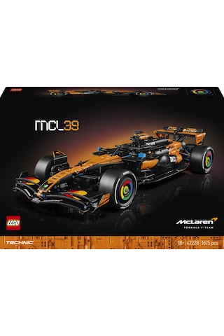 LEGO® Technic™ McLaren MCL39 F1® Araba 42228 - Yetişkinler için 2025 Model Araba İçeren Yaratıcı Model Yapım Seti (1675 parça)