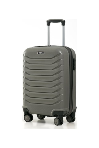 Yefa Pp Polipropilen Kırılmaz Kabin Küçük Boy Valiz Gri