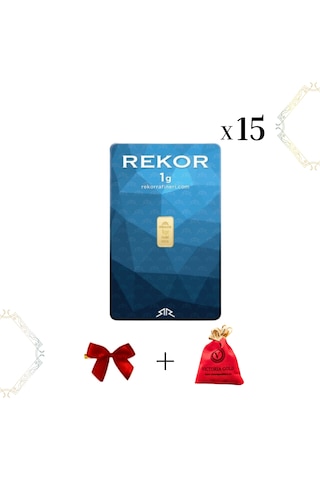 15 Adet 1 Gr 24 Ayar Altın Rekor