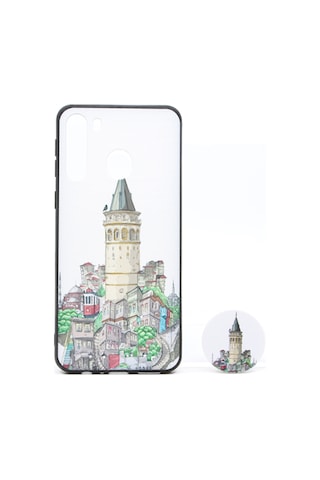 Nettech Samsung Galaxy A21 Uyumlu Desenli Popsocket Seri Arka