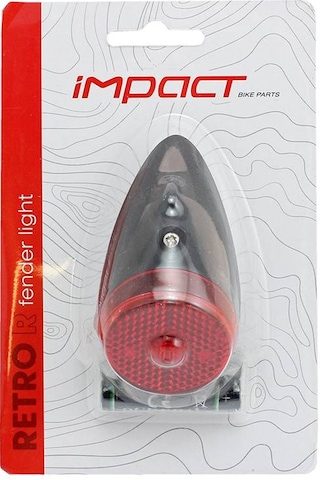 İmpact Retro R Klasik Bisiklet Çamurluk Arka Stop Lambası Kırmızı