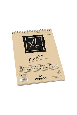 Canson Xl Kraft Defter - A4 - 90Gr - 60 Yaprak