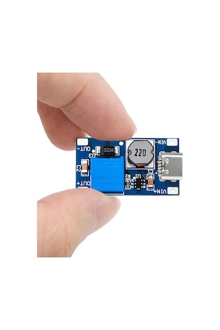 Mt3608 Type C Usb 28v 2a Dc Boost Modül Ayarlanabilir Voltaj Yükseltici Güç Kaynağı Step Up Dc Çevir