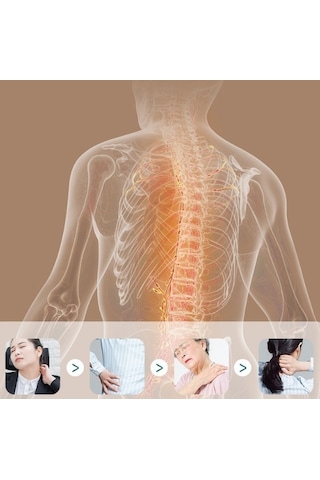 Lichen Servikal Masaj Aleti, Omuz Ve Boyun Masaj Aleti Beyaz