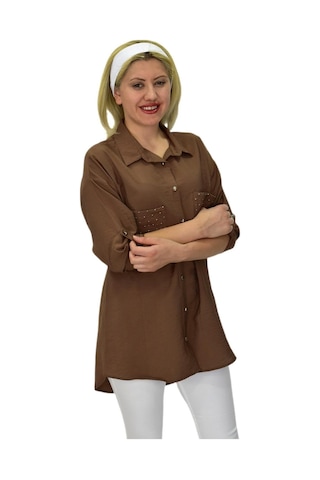 Kadın Cep Taşlı Ayrobin Gömlek Bgl-st03699 001