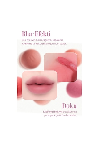 Blur Efektiyle Dolgun Görünüm Sunan Kadife Bitişli Tint Clıo Volumate Blur Tint 110 Mellow Mauvepink 110 Mellow Mauve Pink