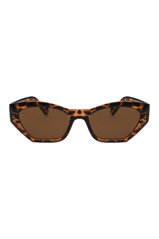 Leopar İrregular Vintage&Retro Güneş Gözlüğü