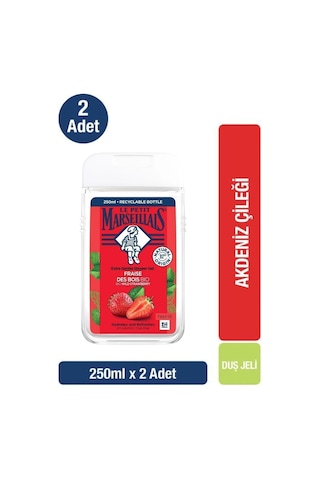 Le Petit Marseillais Akdeniz Çileği Banyo ve Duş Jeli 2 x 250 ML