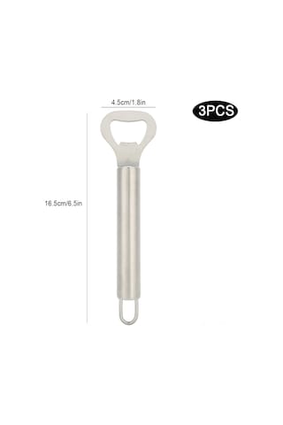 Reedark 3 Adet Çelik Parça Mini Poşet Boyu Bira Açıcı, Ev Fuarı Piknik Kamp Uygun, Dayanıklı Ve Kolay Kullanim
