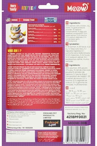 Somonlu Keçi Sütlü 12gr X6'lı Yavru Kedi Krema Ödülü
