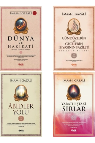 Imam-ı Gazali Abidler Yolu-yaratılıştaki Sırlar 4'lü Set Imam-ı Gazali Abidler Yolu-yaratılıştaki Sırlar 4'lü Set