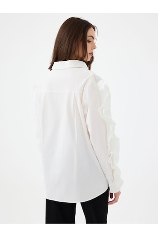 LOFT Loose Fit Kadın Gömlek U.kol Lf2040804 Q1.v1 Beyaz