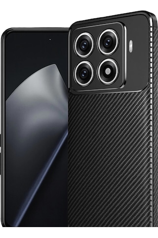 Xiaomi Mi 15t Pro Auto Focus Karbon Kapak - Siyah