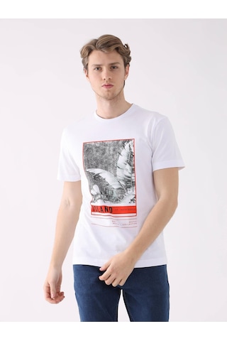 Dufy Beyaz Erkek Regular Fit O Yaka Tshirt - 94346 Beyaz