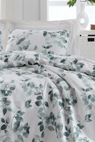 Enlora Home Pike Seti Baskılı Tek Kişilik Sabine Yeşil