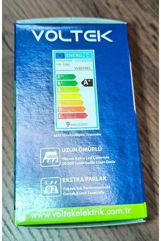 Voltek 9w - Led Ampul E27 6500k
