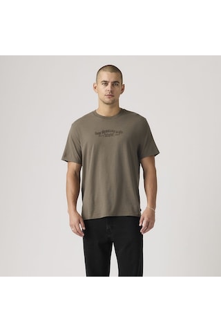 Levi's Lse Ss Relaxed Fıt Tee Serıf Ls Co 1 Bunkahverengi Kahverengi