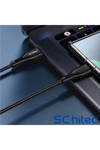 Schitec Usb-a To Lightning 30w Hızlı Data Ve Şarj Kablosu 1m Siyah Hg/c-09al 30 W