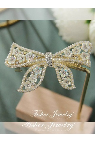 Bijoubijou Taşlı Fiyonk Saç Tokası 244632905 Gri