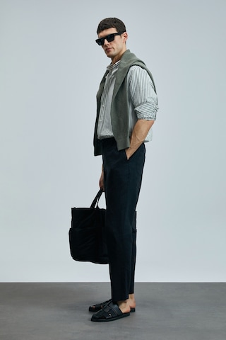 Lufian Karl Smart Erkek Chino Pantolon Slim Fit Siyah Siyah 111190350100100 Siyah
