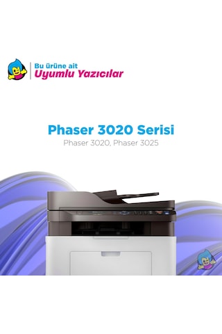 Xerox Phaser 3020 / 3025 Uyumlu Toner 2'li Paket