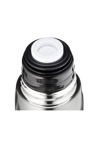 Bialetti - Termos - 460ml - Koyu Gri Renk - Paslanmaz Çelik - Çift Katmanlı - 12 Saat Sıcak 24 Saat Soğuk Tutar - Bardaklı Kapak Özelliği .