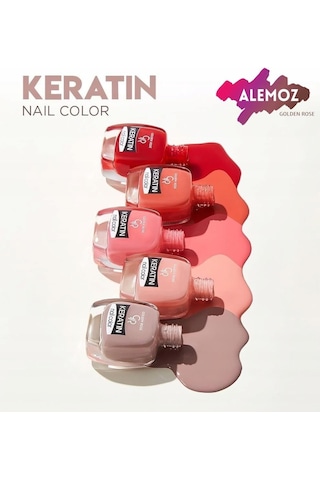 Golden Rose Keratin Nail Color No: 10 - Keratin İçerikli Güçlendirici Parlak Oje Diğer