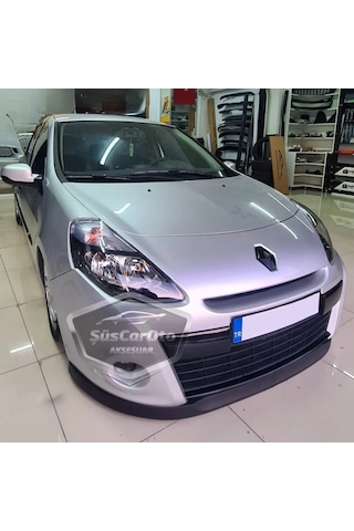 Renault Clio 3 2005-2013 Uyumlu Üniversal Astra H Lip Esnek Ön Lip 2 Parça Tampon Altı Dil Karlık Ön Ek 00 Şüscaroto Aksesuar