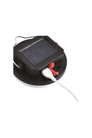 Karia PT-2028 USB ŞARJLI SOLAR KAMP LAMBASI Siyah