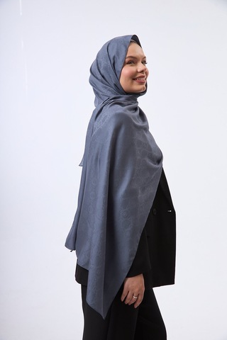 Mirsoy Scarf Mir Modern Desen Şal Gri