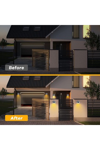 Singree 2'li Paket Güneş Enerjili Led Dış Mekan Aydınlatma, Su Geçirmez Bahçe Ve Merdiven Aydınlatması